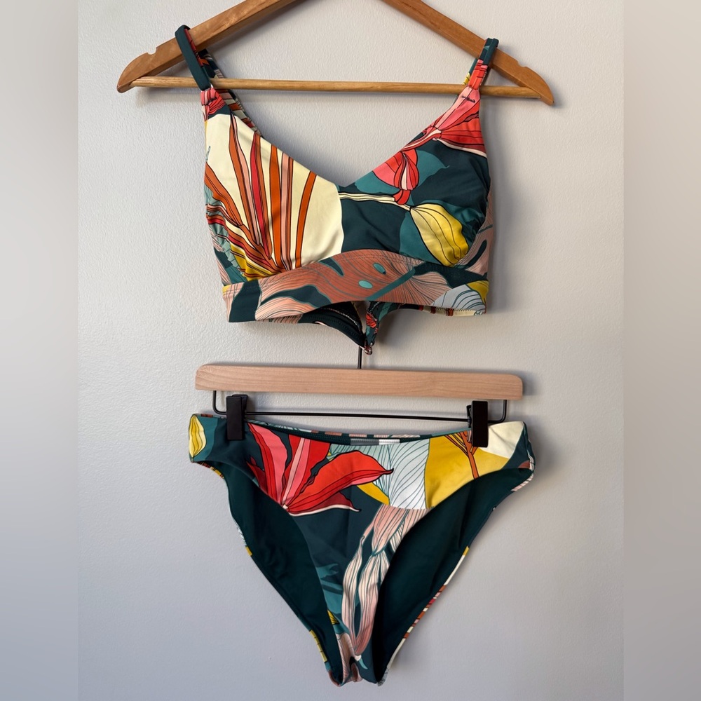 Calia Tropical Print Bikini